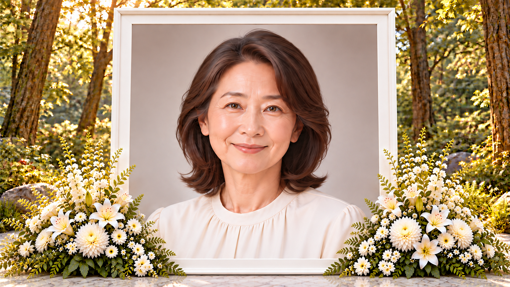 追悼会のテンプレート写真