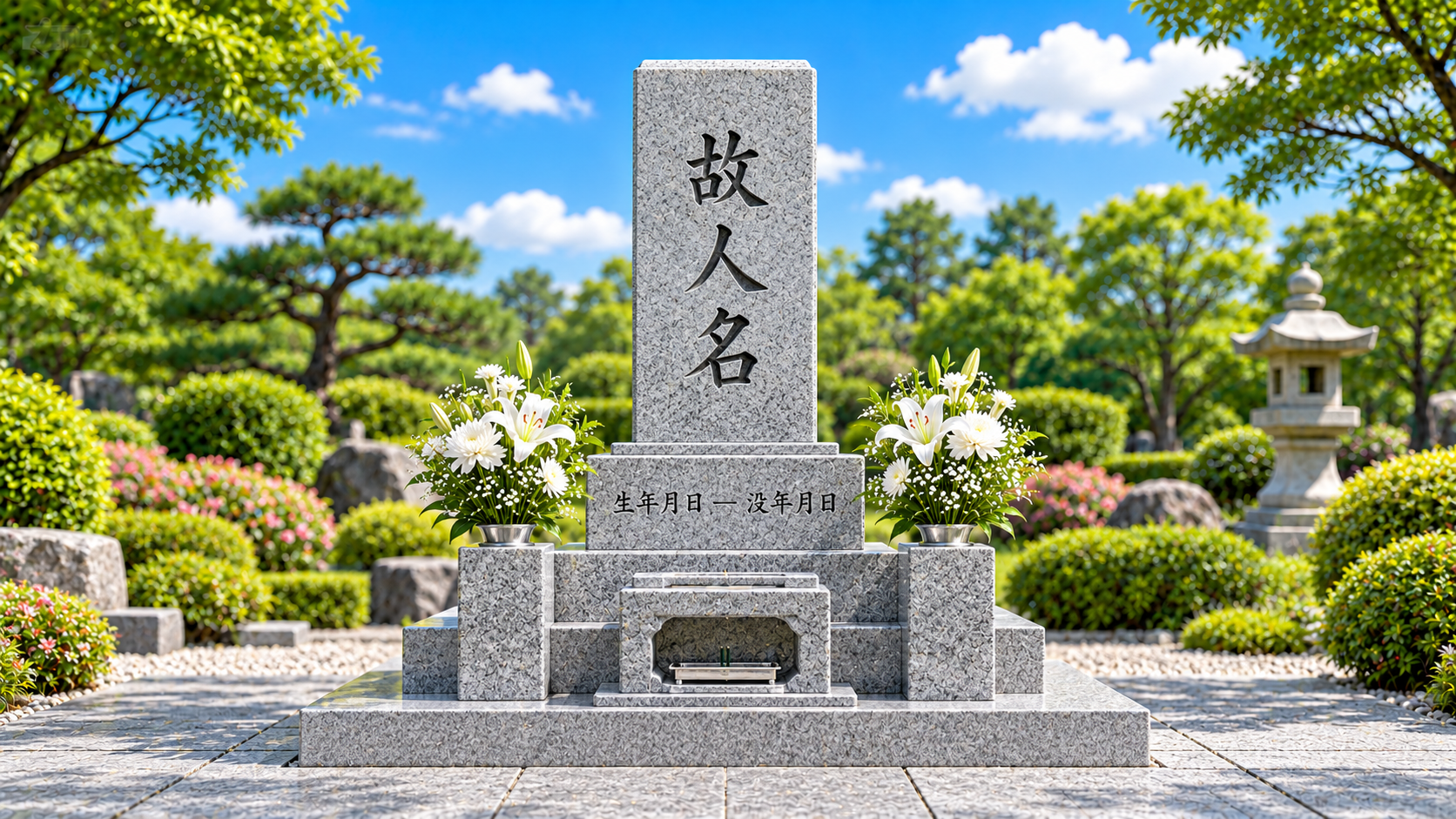 和風墓地の見本